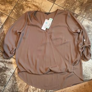 West KEI Allan Surplice Rolltab High Blouse